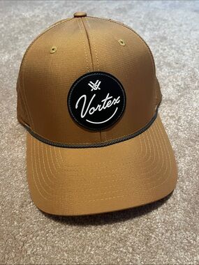 Vortex Logo Patch Hat - Caramel Brown